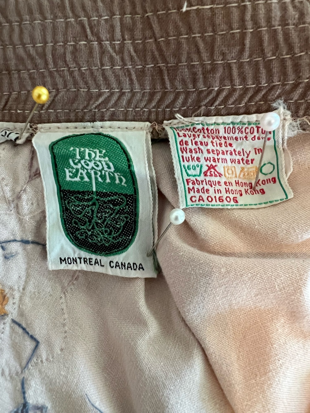 **SOLD** VINTAGE the good earth two toned prairie skirt - Picture 5 of 9